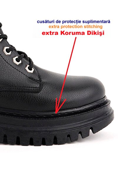 FAYMAZ Αδιάβροχες χειμερινές μπότες με επένδυση από γούνα, ραμμένες από καουτσούκ, ορθοπεδικές με ψηλή σόλα, εγγυημένες χειμερινές μπότες iarnă