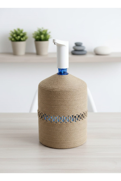 Dosade Hasır Damacana Kılıfı 19 Litre - Dekoratif Jüt İp Örgü Su Sebili Kılıf...
