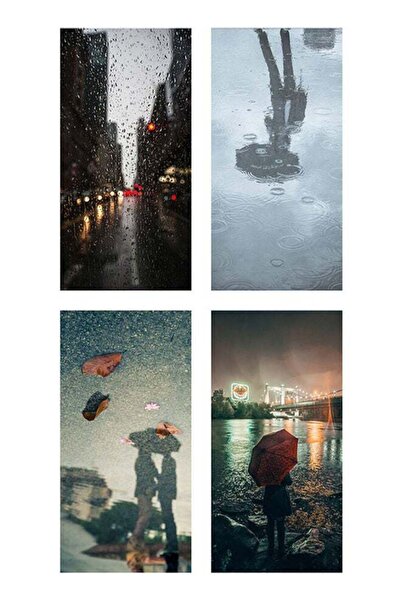 Sasb 4-Piece Multicolor Wall Art 40 x 20 cm