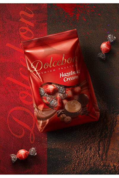 DOLCEBON Premium Praline Fındık Kremalı Sütlü Kokolin 1 Kg