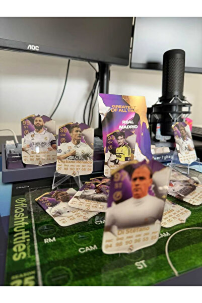 FLASHCARD Real Madrid Legends – Greatest of All Time Pack (Set de 21 Mini carduri)