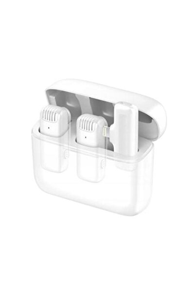 AdyMel Professional Lavalier for iPhone (Lightning) — 2 Wireless Microphones with Charging Case, W