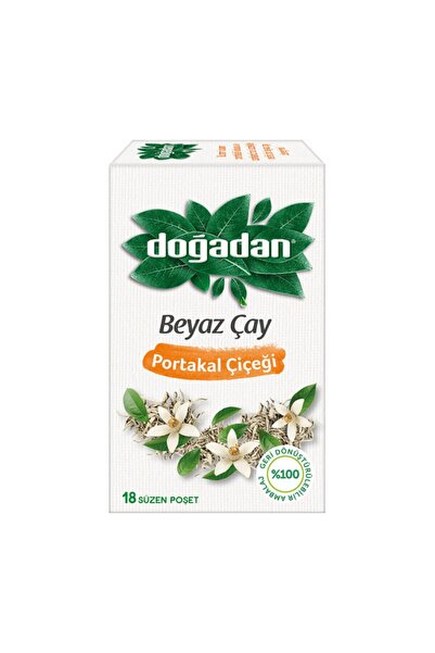 Doğadan شاي أبيض مع زهور البرتقال 18 × 9 عبوات