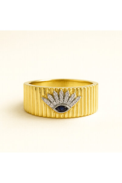 Vi store خاتم إصبع السوارق بتصميم عين فولاذية