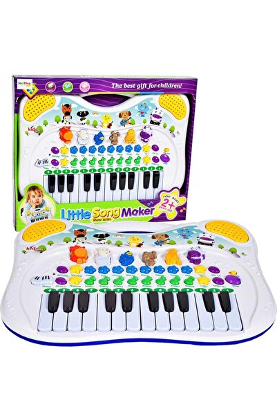 MalPlay Malplay musical organ for children, with animal sounds and recording, size 38 x 28 cm