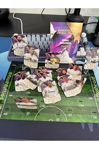 FLASHCARD Real Madrid Legends – Greatest of All Time Pack (Set de 21 Mini carduri)