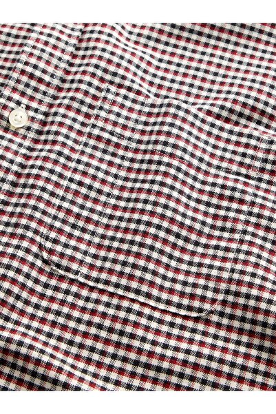 GAP Erkek Kırmızı Kareli Oxford Gömlek