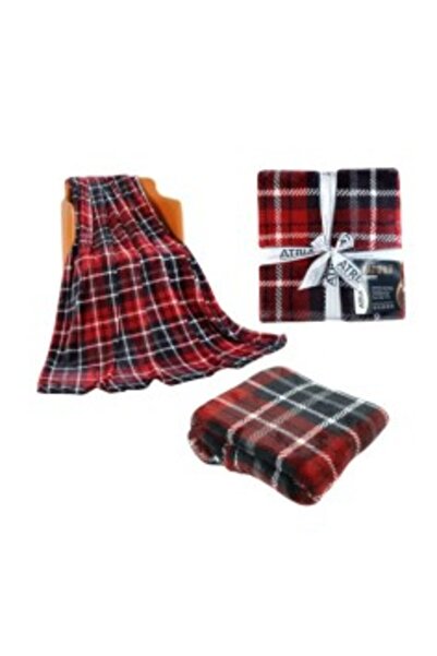Atria Scotty Blanket, red-white-black, 210 x 240 cm