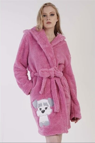 vienatta Λούτρινη ρόμπα με απαλή υφή