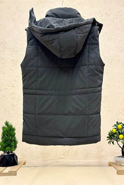 sahnemoda Sleeveless hooded long imported vest