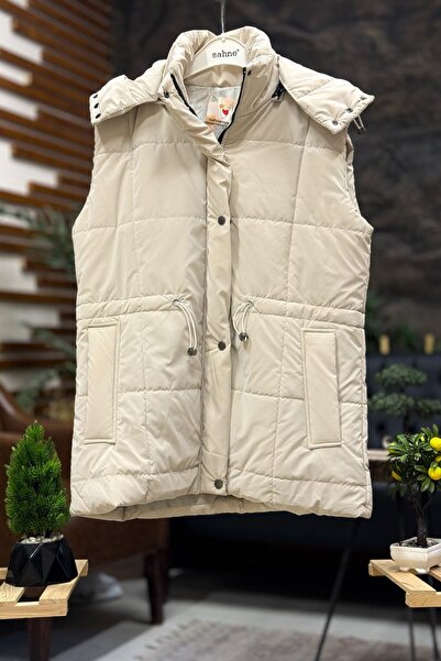 sahnemoda Sleeveless hooded long imported vest