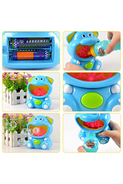 MalPlay Soap bubble generator, with batteries and 118 ml liquid reserve included, 13 x 10 x 7 cm, Bubbl