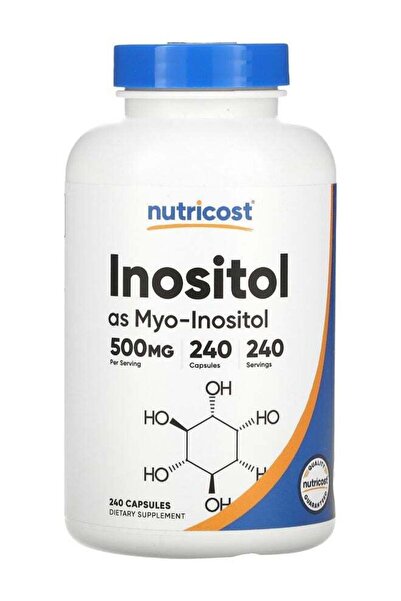 Nutricost إينوزيتول ٥٠٠ مجم ٢٤٠ كبسولة