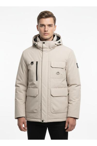 DYNAMO Men's Hooded Water Repellent Windproof Goose down Comfort Fit Coat