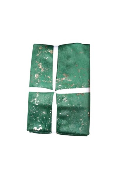 Atria Bella velvet bedspread, green with gold inserts, 130 x 170 cm