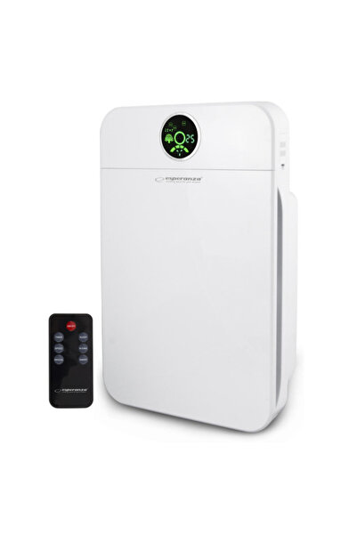 ESPERANZA Purificator de aer EHP002, 35W, 50 mp, 4 etape de filtrare, filtru HEPA, LCD, temporizator, telecomandă, alb