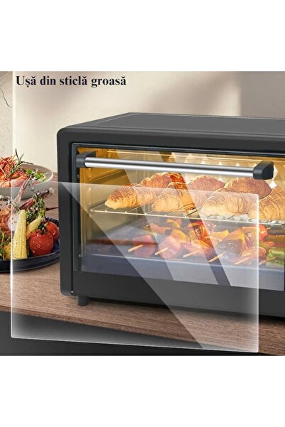 SokShop Electric Kitchen Oven 2600W – Leihmann 48L, Baking Tray, Grill and Rotisserie Function