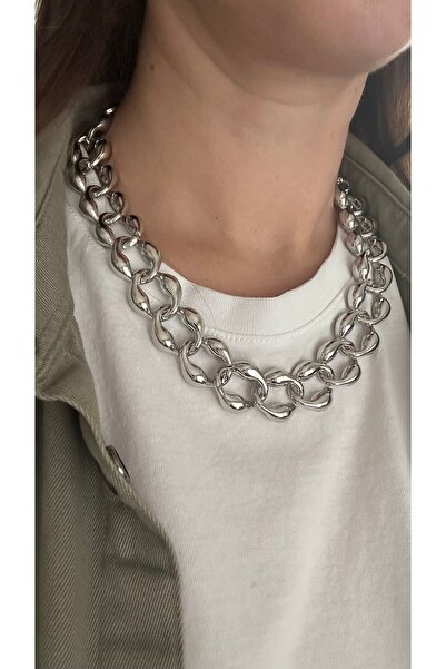 mibrillo Thick Auger Model Drop Necklace