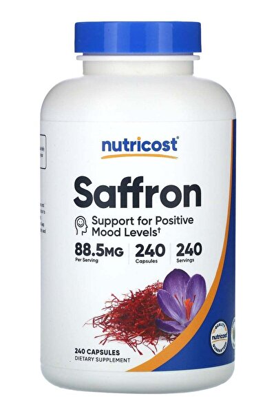Nutricost الزعفران، 88.5 ملغ، 240 كبسولة