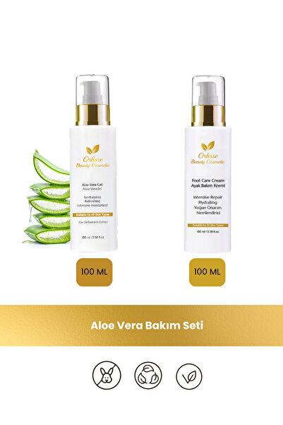 orlisse beauty cosmetic Orlisse Aloe Vera Jel Ayak Bakım Kremi Seti | Yoğun N...
