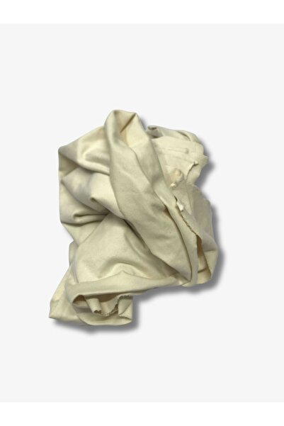 Yiğit Kumaş Thin Ribana Fabric, Piece 90X170 cm Cream Color