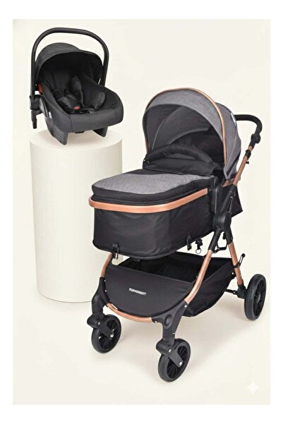 M.GÜLSOY Moment of Fun Reversible Foldable Baby Stroller with Car Seat