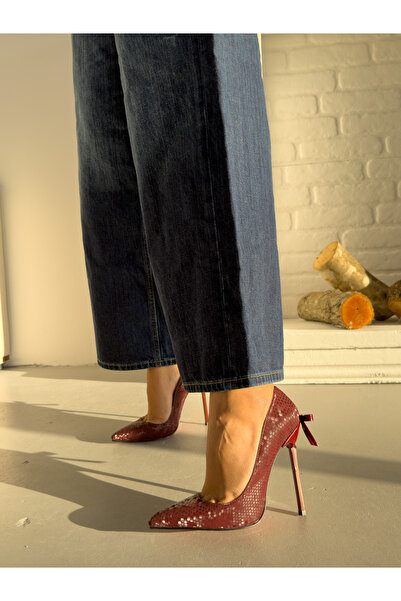 Letafia Stiletto cu detaliu cu fundă în spate Moli