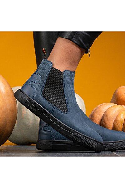 Ponki Shoes Ghete de toamnă pentru copii PONKI CHESTER JEANSBLUE