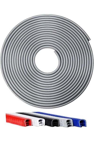 Promass Car Door Edge Guard Seal Strip 5M – Anti-Collision Rubber Trim, Universal Fit, Grey
