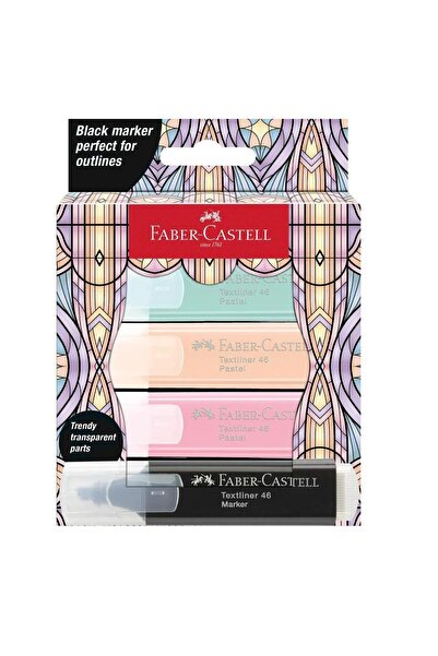 Faber Castell Set de 4 markere pastelate Faber-Castell Glassy Ediție Specială