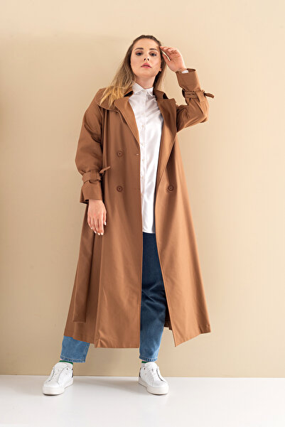 SahraAfra Parrot Oversize Trench Coat