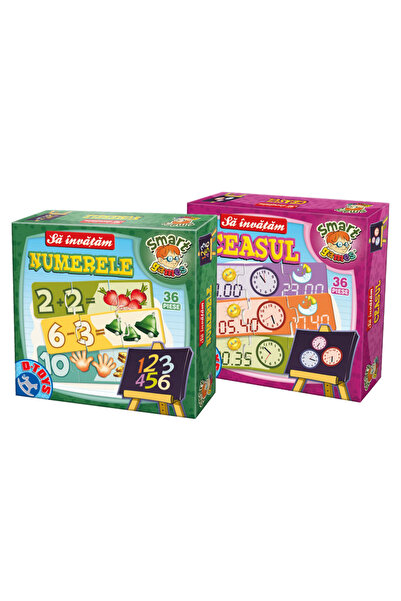 D-Toys Set 2 jocuri educationale Numerele&Ceasul,