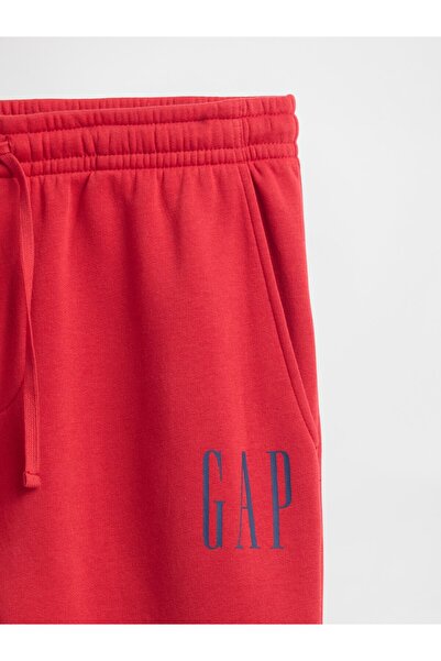 GAP Erkek Kırmızı Logo Straight-Leg Eşofman Altı