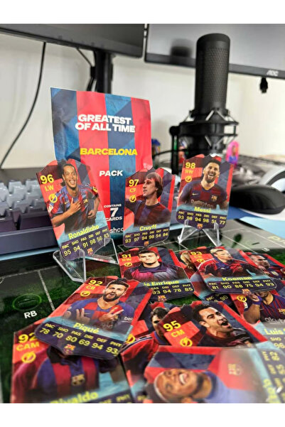 FLASHCARD Barcelona Legends – Greatest of All Time Pack (Set de 21 Mini carduri)