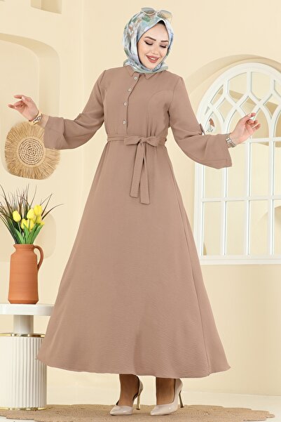 ModaMerve Apolet Detaylı Aerobin Elbise 5002BM387-MS Vizyon