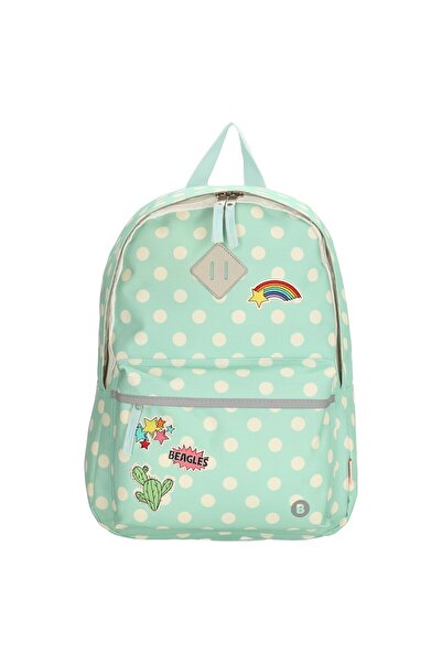 Beagles Dots Rounded Bag with Front pocket Sky Blue - 17793078