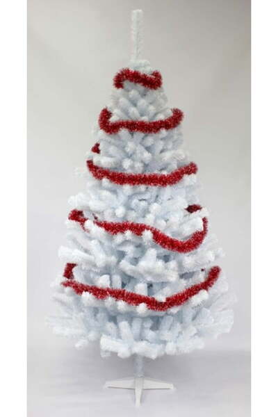Selgot Artificial White Christmas Tree 220 cm with Stand