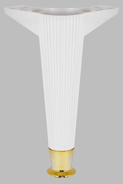 MH MiniHediye Furniture Sofa Armchair Tv Unit Leg 22 cm Cantilever Legs (White-Gold)