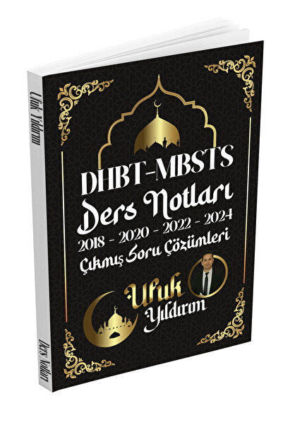 Dizgi Kitap DHBT MBSTS Ders Notları ve 2018 & 2024 Yılları Çıkmış Soru Çözümleri Ufuk Yıldırım