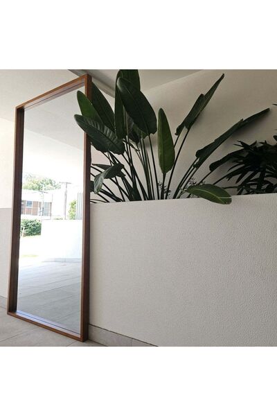 Muummirror 200x100 Ahşap Boy Aynası - Doğal Ağaç Çerçeveli El İşçiliği Büyük ...