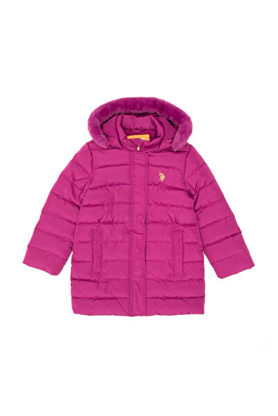 U.S. Polo Assn. Girl's Fuchsia Coat 50313175-Vr023