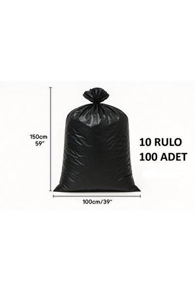 EFTAPLAST 120 lt KONTEYNER İÇİN ÇÖP POŞETİ (10 RULO-600 GR) 100X150 cm
