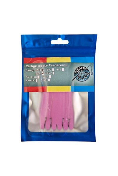 OEM Cârlige Feederescu pre-legate M10 și M12 cu monofilament de 0,25 mm și op...