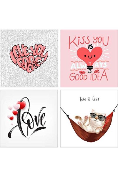 Sasb 4-piece Multicolor Wall Panel 40 x 40 cm