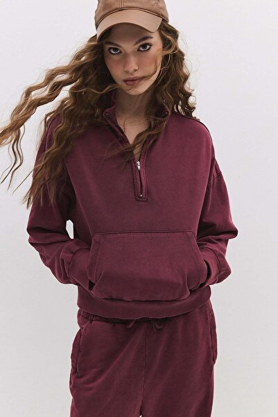 No Matter What Sweatshirt mit Reißverschluss