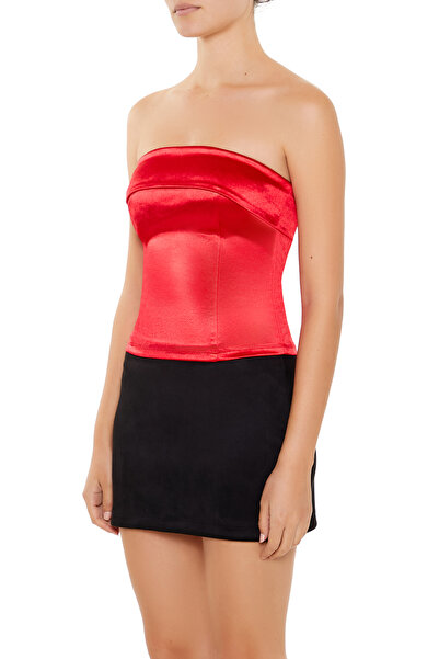 Forever 21 Straplez Yaka Saten Büstiyer