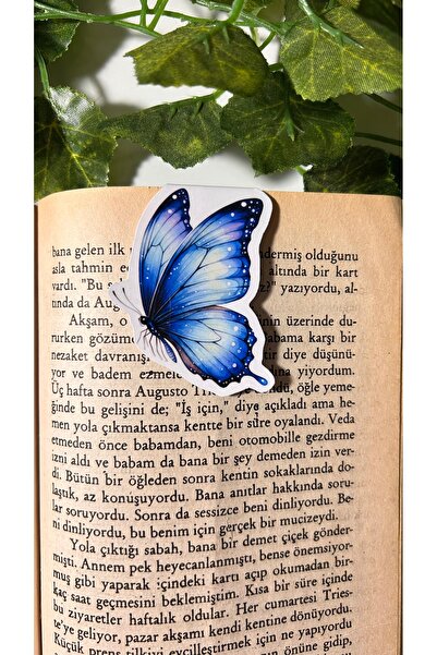 Handeto Kraft Semn de carte magnetic cu fluture, semn de carte magnetic, semn de carte cu magnet, semn de carte magnetic