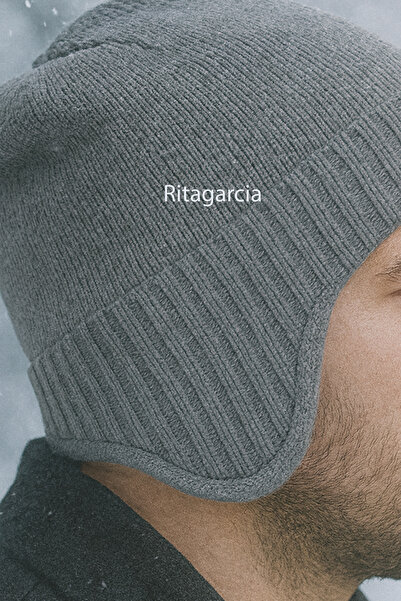 Ritagarcia Unisex Fleece-Lined Earflap Beanie - Windproof Thermal Winter Beanie