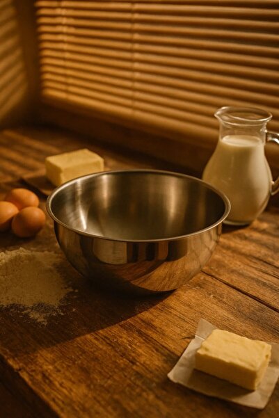 Anadolu Saray Stainless Steel Deep Whisking and Mixing Bowl 30 cm – Kitchen Mixing Bowl