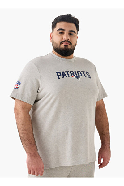 FAV Plus Size Varsity Print T-Shirt with Crew Neck